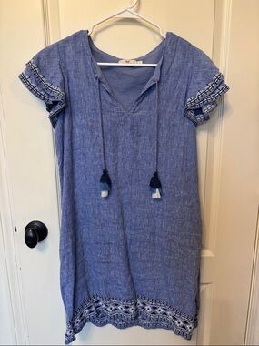 Vineyard Vines | Dresses | Vineyard Vines Pintuck Linen Dress Vneck |  Poshmark